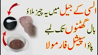 Flax Seeds For Hair Growth In Hindi  How To Grow Long Hair Fast  Flax Seeds Benefits [upl. by Analim]