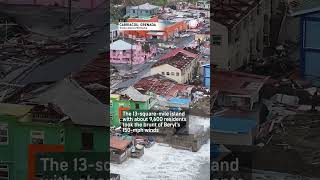 Hurricane Beryl Devastates Carriacou Island Drone Footage [upl. by Cuhp]