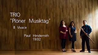 Ensamble Triada  Vivace Trio from Plöner Musiktag Paul Hindemith [upl. by Yrotciv]