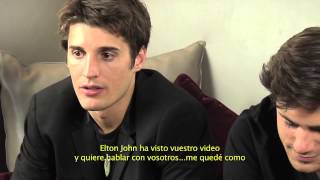 2Cellos  Entrevista en Madrid  Mayo 2013 [upl. by Noyerb]