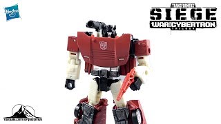 Optibotimus Reviews Transformers Siege Deluxe Class SIDESWIPE [upl. by Asilrak]