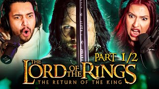 THE LORD OF THE RINGS THE RETURN OF THE KING 2003 MOVIE REACTION PART 1  FIRST TIME WATCHING [upl. by Etnomed128]