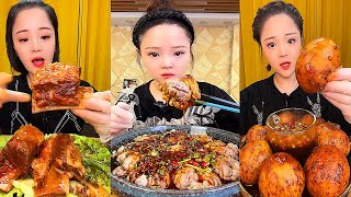 ASMR MUKBANG spicy Pork Bellly Soothing Sounds While Enjoying Delicious 먹방 모음이 팅쇼 리얼 사운드 401 [upl. by Nerraw]