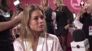 Doutzen Kroes Interview  Victorias Secret Fashion Show 2013 Hair amp Makeup [upl. by Eninaj]