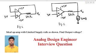 Analog Circuit Design interview  find Output Voltage opamp feedback [upl. by Melquist761]