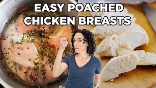 How to Poach Chicken Breasts  How to Cook Chicken by MOMables [upl. by Mendel]