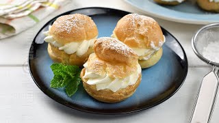 Choux a la creme cu vanilie CC Eng Sub  JamilaCuisine [upl. by Ahsie]