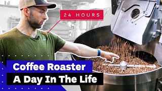 What does COFFEE ROASTER do at work A day in the life of specialty coffee roaster [upl. by Eveivenej]