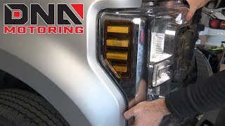 How to Install 1720 Ford Superduty F250 F350 F450 F550 Headlights [upl. by Llenel]