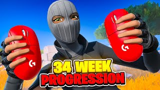 34 WEEK Fortnite Keyboard and Mouse Progression Controller to KBM  Handcam [upl. by Evante]