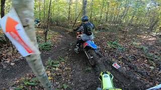 TE 150 Wins Virginia Hare Scramble Final Round 40B [upl. by Ineslta]