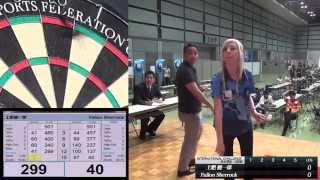 【2015 International Challenge ２回戦】Fallon Sherrock VS 土肥健一郎 [upl. by Oos]