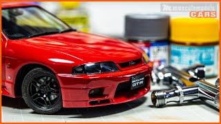 124 Nissan Skyline R33 GTR VSpec  Tamiya full build [upl. by Smukler]