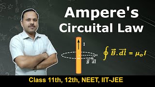 Amperes Circuital Law Class 12 Physics Chapter 4 Moving Charges amp Magnetism  CBSE Board 2023 [upl. by Asilim244]