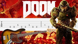 DOOM  At DOOM’s Gate by Mick Gordon Bass Tabs Tutorial [upl. by Anahoj119]