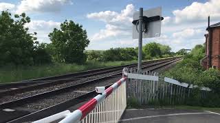 Swindon Road Level Crossing Gloucestershire 25052024 [upl. by Ybrik]