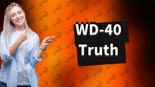 Why WD40 is not use recommended as lubricating oil [upl. by Lenes966]