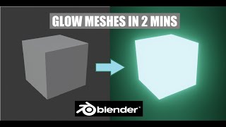 How to Glow Objects  Blender Beginner Tutorial [upl. by Bekah]