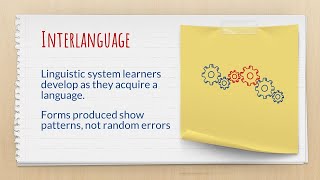 Interlanguage Definition Formation amp Effects Video amp Lesson Transcript [upl. by Ssecnirp185]