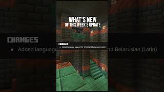 minecraft 1211 Release Candidate 1 shorts  Added Tzotzil and Belarusian Languages [upl. by Weatherley362]