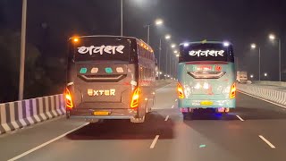 Surat Luxurious Bus 2023 ✨♥️ ll સુરત ની લક્ષરિયસ બસ 2023 ✨✨newbus luxurybus bus viral vlog 4k [upl. by Aicina]