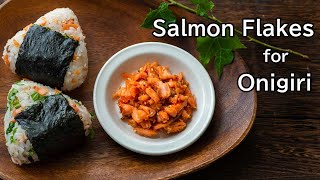 Salmon flakes for Onigiri recipe how to make Japanese salmon Onigiri [upl. by Deegan]