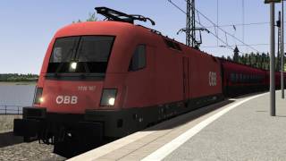 Railjet Taurus Rh1116 Tutzing  München Führerstandsmitfahrt Train Simulator 2017 [upl. by Los]