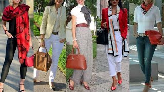 MODERNA Y ELEGANTE PASADOS LOS 50 CON ESTOS LOOKS OUTFITS Y COMBINACIONES DE ROPA MODERNA Y ESTILOSA [upl. by Atnahsa]