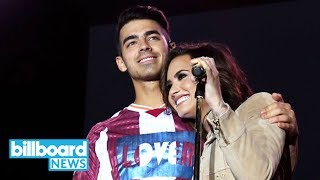 Demi Lovato Reflects Upon When She Fell In Love with Joe Jonas  Billboard News [upl. by Nosinned868]