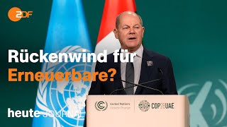 heute journal vom 02122023 Scholz Weltklimakonferenz Kämpfe in Gaza Auslosung EM 2024 english [upl. by Amethyst]