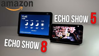 Comparing the Echo Show 5 2nd Gen vs Echo Show 8 2nd Gen [upl. by Rafaelita]