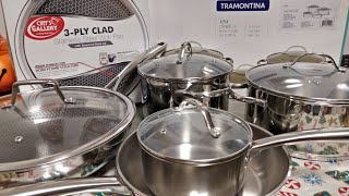 Chefs Gallery 3Ply Clad Stainless Steel Wok Pan amp Tramontina UNA Cookware Set  Unboxing [upl. by Nbi]