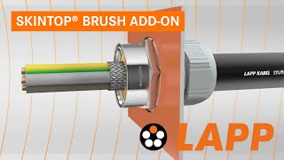 EMVAddOn für Kabelverschraubungen SKINTOP® BRUSH ADDON  Produktanimation [upl. by Shult]