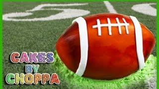 SUPERBOWL American Football Cake How to [upl. by Bernita]