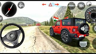 U74×4📱 MAHINDRA THAR CITY 😈 Driving gadi wala game  Car game android [upl. by Airetnahs]