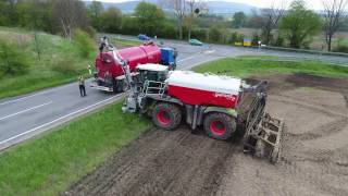 Gülle eingrubbern 2017 °CLAAS Xerion saddle trac° 4K [upl. by Assenat]