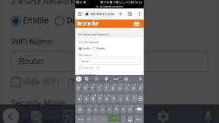 How to Chang Wifi Password TendaWiFi Ka Password Kiase BadleAsan TarikaTenda router configuration [upl. by Older]