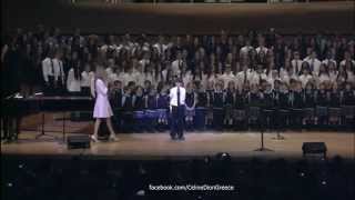 Celine Dion  Sil Suffisait Daimer Backstage with Choirs in Heart 1672014 [upl. by Jerad]