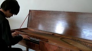 WFBach  Fantasia in A minor Fk 23 on clavichord [upl. by Kimon]