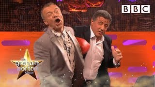 Sylvester Stallone unleashes his inner Rocky 🥊  The Graham Norton Show  BBC [upl. by Yelats]