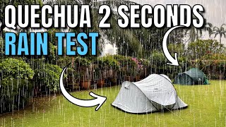 Quechua 2 Seconds Pop Up Tent quotFresh amp Blackquot 3 Person Tent Review and Pack Down [upl. by Ordnasela]