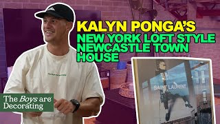 NRL Star Kalyn Pongas New York Inspired Loft  The Boys Are Decorating [upl. by Aneger]