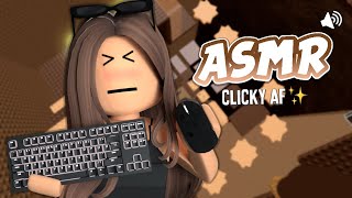 ROBLOX ASMR White Chocolate Tower 🍫 Keyboard Clicks VERY CLICKY [upl. by Tallu752]