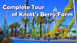 HD Complete Tour of Knotts Berry Farm  Americas 1st Theme Park [upl. by Felicio]