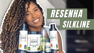 RESENHA PRODUTOS SILKLINE  LINHA WAVE CURLY  Vitória Zorante 💜 [upl. by Notsirb]