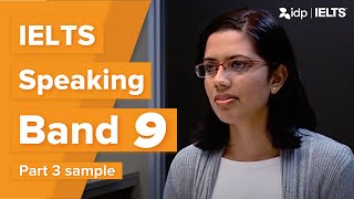 Band 9  IELTS Speaking test sample – Part 3 Anuradha [upl. by Athalie]