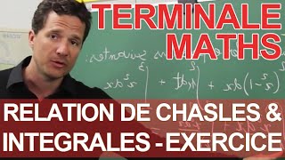 Relation de Chasles et intégrales  Exercice  Maths terminale  Les Bons Profs [upl. by Reppep77]