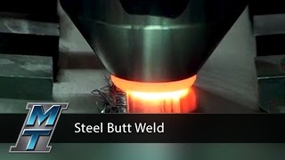 Friction Stir Steel Butt Weld Demonstration  Model RM1 [upl. by Venetia]