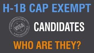 H1B Cap Exempt Candidates Who Are They [upl. by Yrrat]