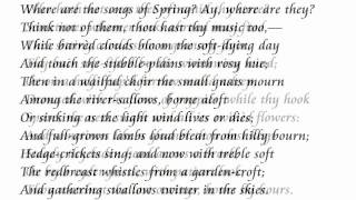 quotOde to Autumnquot by John Keats read by Tom OBedlam [upl. by Lapides]